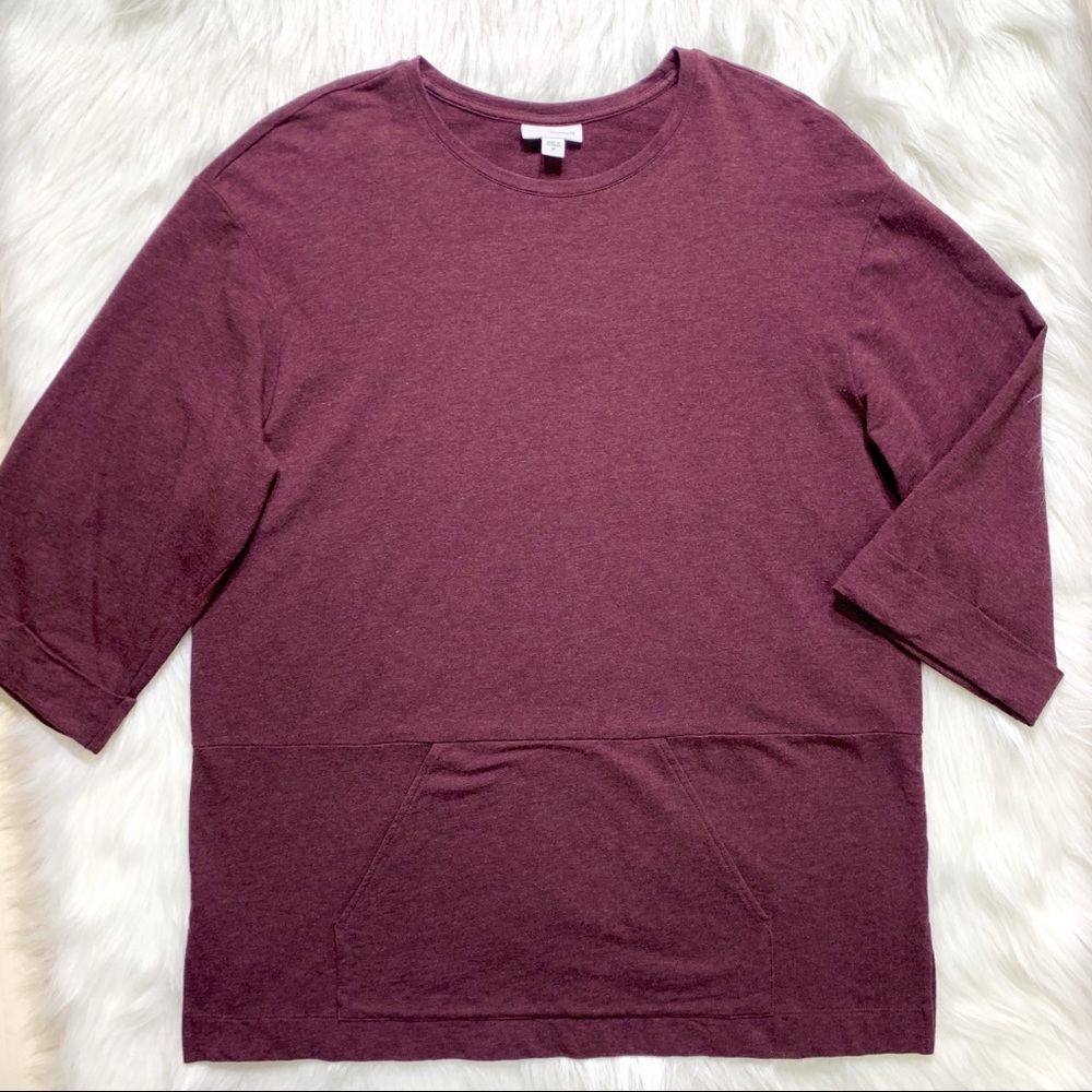 SOLD-Jill Oversize Kangaroo Pocket Tunic - Picture 2 of 6